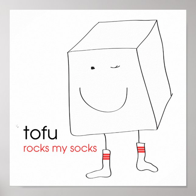 Poster Tofu Rocks My Meias (Frente)