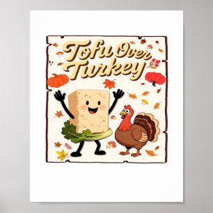 Poster Tofu Sobre Camisa Clássica Turca