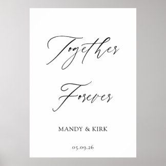 Poster “Together Forever” Wedding 