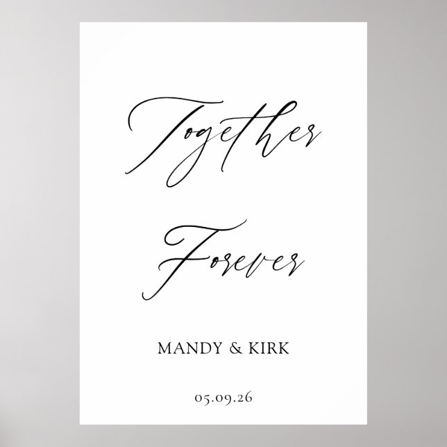 Poster “Together Forever” Wedding  (Frente)
