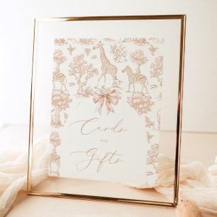 Poster Toile Safari animais Boho Cartões e presentes