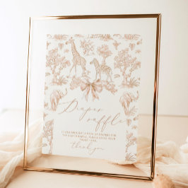 Poster Toile Safari - Fralda Boho