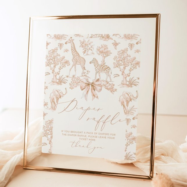 Poster Toile Safari - Fralda Boho (Criador carregado)