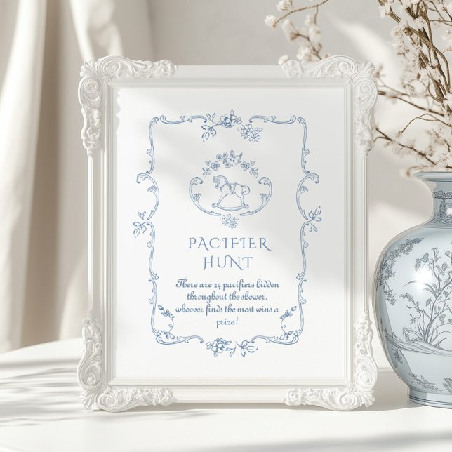 Poster Toile Vintage Chinoiserie Pacifier Hunt (Criador carregado)