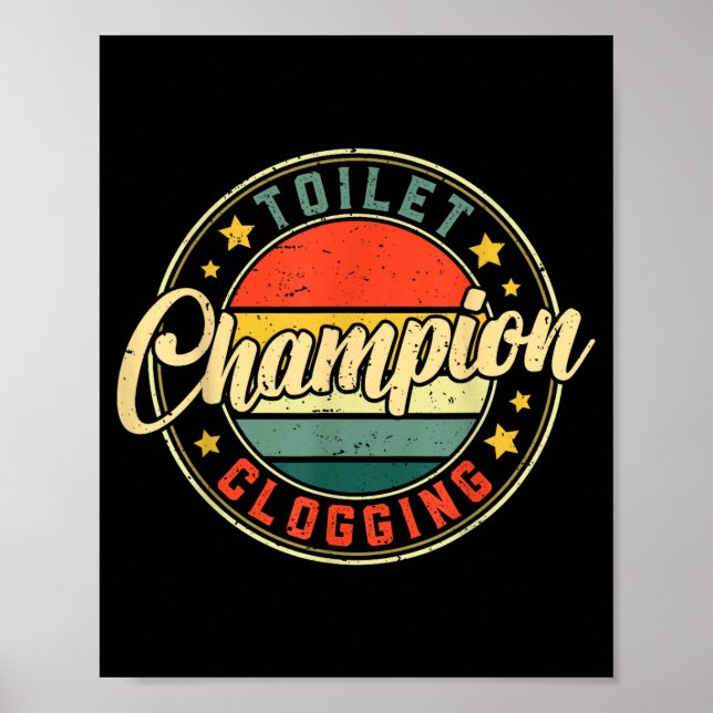 Poster Toilet Clogging Chamon  (Frente)