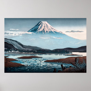 Poster Tokaido Fujikawa por Tsuchiya Koitsu