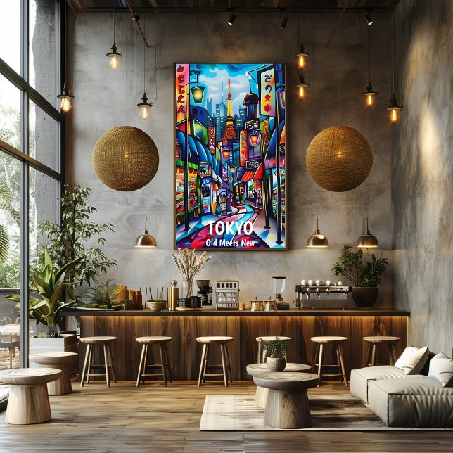 Pôster Tokio: Donde lo Antiguo se Encuentra lo Moderno. (Criador carregado)