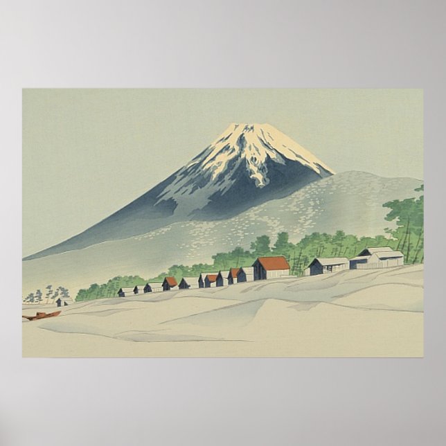 Poster Tokuriki Tomikichiro 36 Visões Da Fuji Art Japan (Frente)