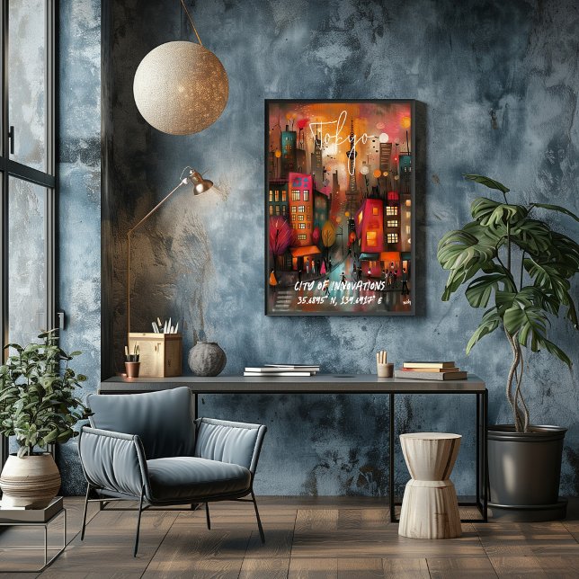 Pôster Tokyo: Futuro e Innovación (Criador carregado)