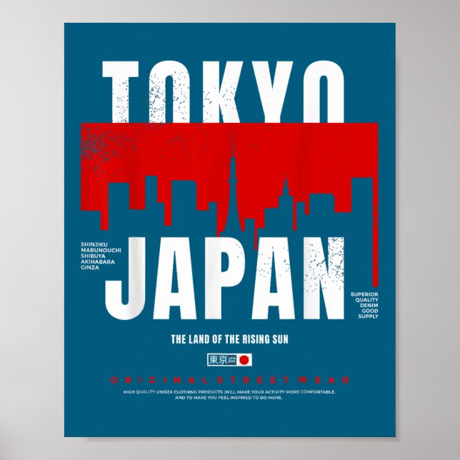 Poster Tokyo Japan The Land Of The Rising Sun Original St (Frente)