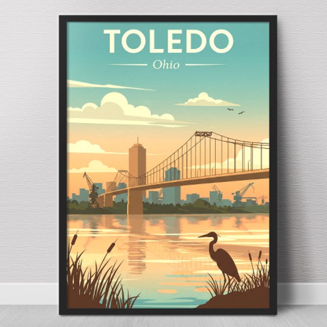 Poster Toledo Ohio Vintage (Criador carregado)