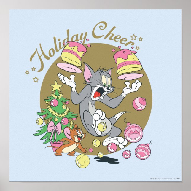 Poster Tom and Jerry Holiday Cheer (Frente)