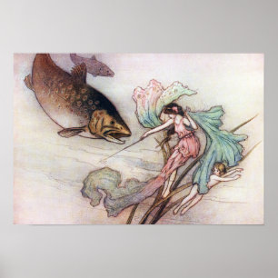 Poster Tom e a truta por Warwick Goble