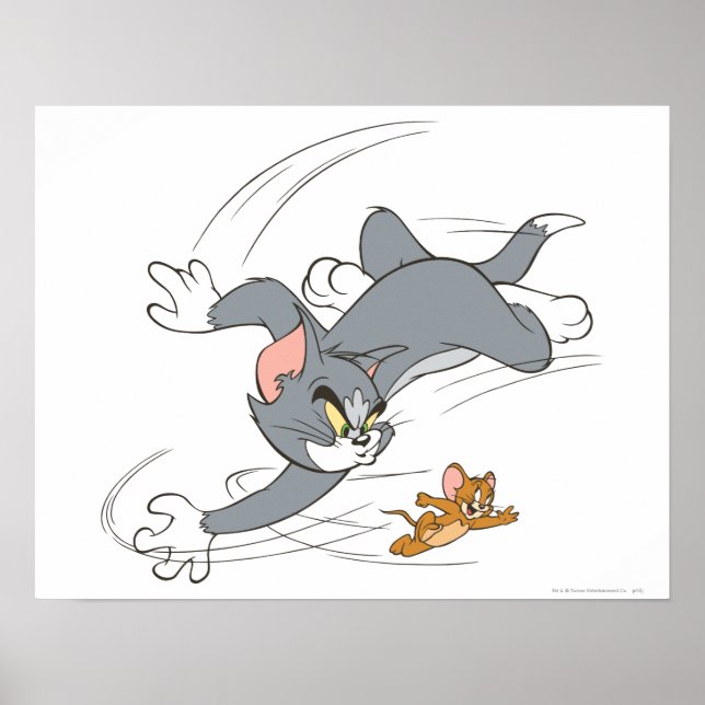 Poster Tom e Jerry Chase Virar (Frente)