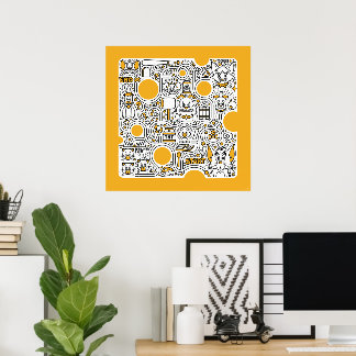 Poster Tom e Jerry Doodle Art
