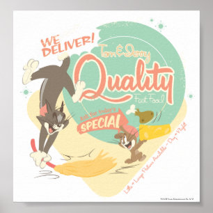 Poster Tom E Jerry Fast Comida