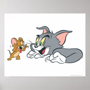 Poster Tom e Jerry Fazem Rostos