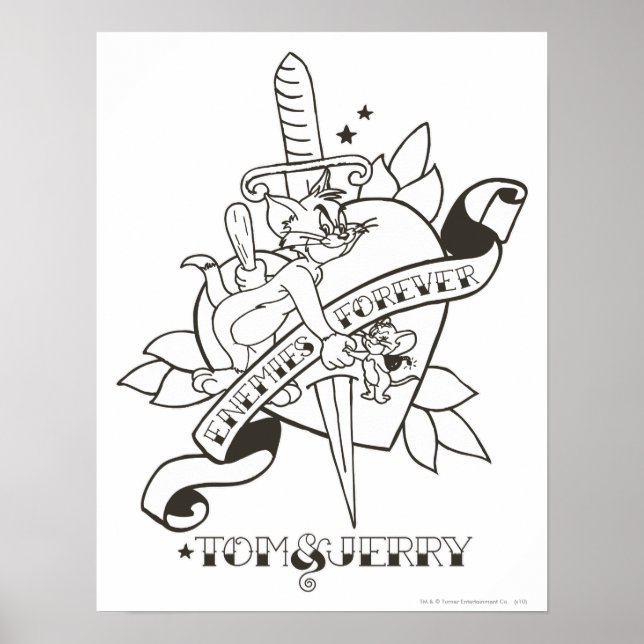 Poster Tom e Jerry Inimies para sempre 1 (Frente)