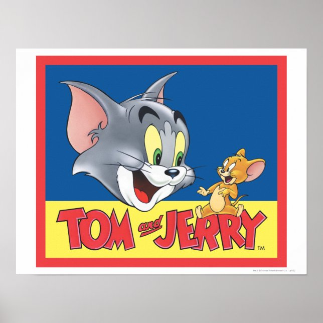 Poster Tom E Jerry Logo Sombreados (Frente)