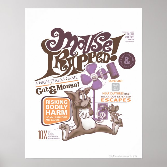 Pôster Tom e Jerry Mouse Armados (Frente)