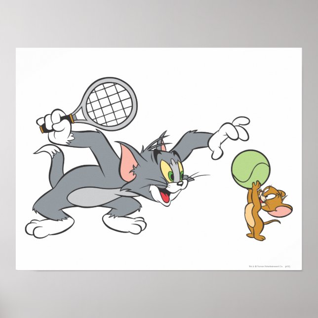 Poster Tom e Jerry Tênis Stars 2 (Frente)