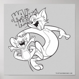 Pôster Tom e Jerry Tom e riso de Jerry