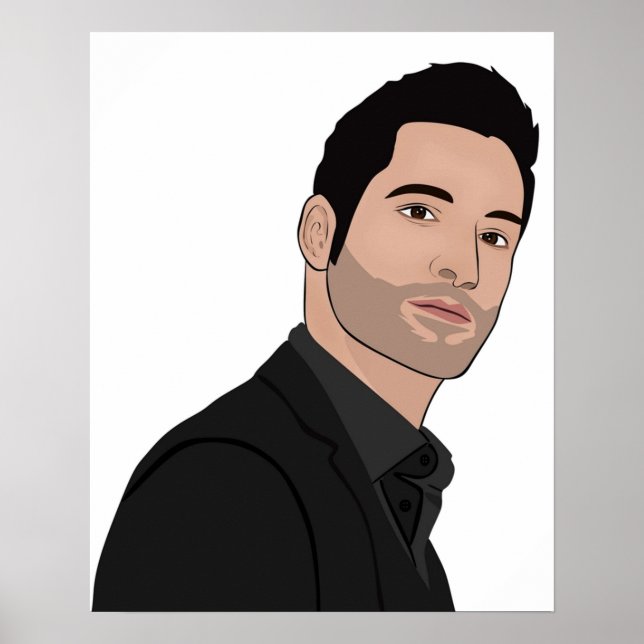 Poster Tom Ellis Lucifer (Frente)