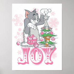 Poster Tom, Jerry e Nibbles Decoram a Alegria