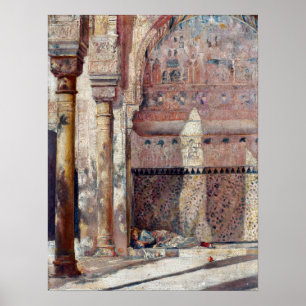 Poster Tom Roberts Basking A Corner na Alhambra