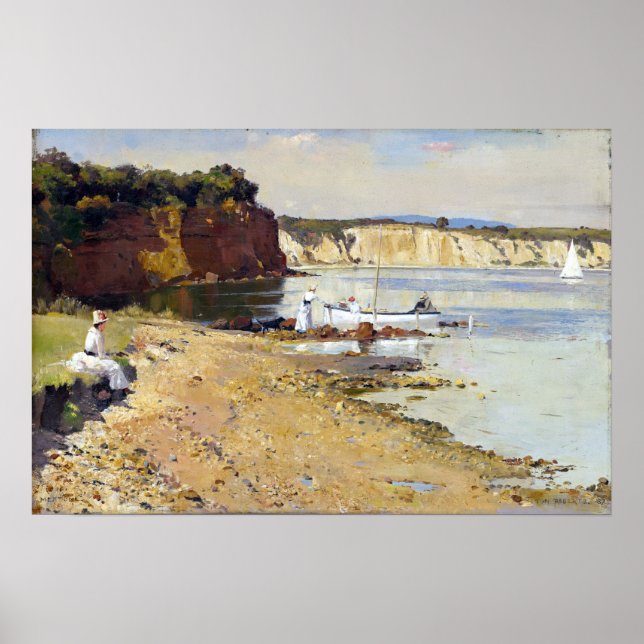 Poster Tom Roberts Sumbering Sea, Mentone (Frente)