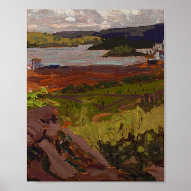 Poster Tom Thompson Painting Canoe Lake Ontario Land (Frente)