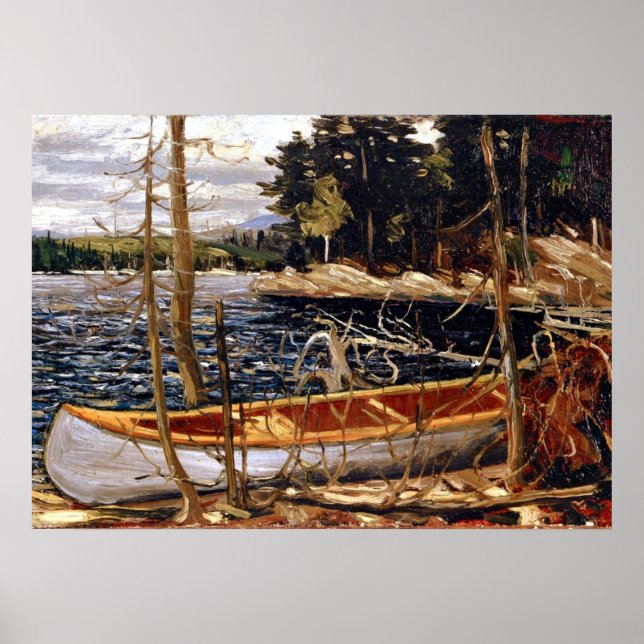 Pôster Tom Thomson - A Canoa (Frente)