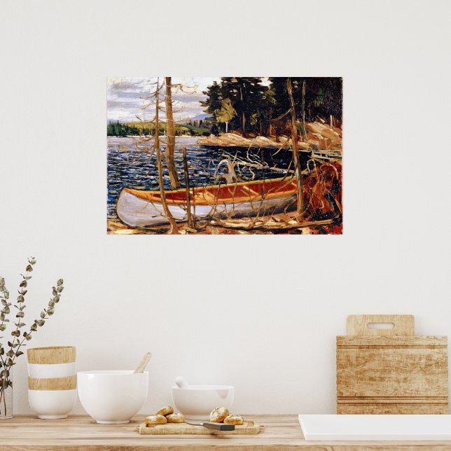 Poster Tom Thomson - A Canoa Tela, (Cozinha)
