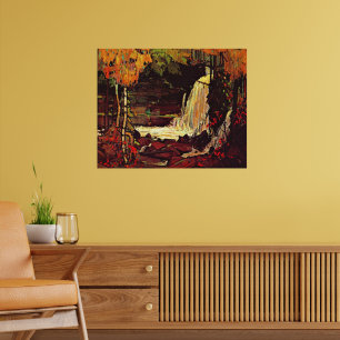 Poster Tom Thomson - Cachoeira na Floresta