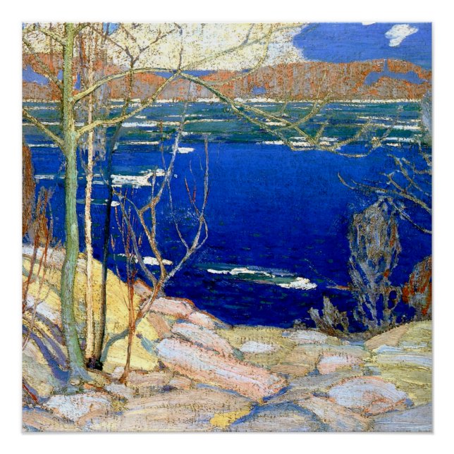 Pôster Tom Thomson - Gelo Primavera (Frente)