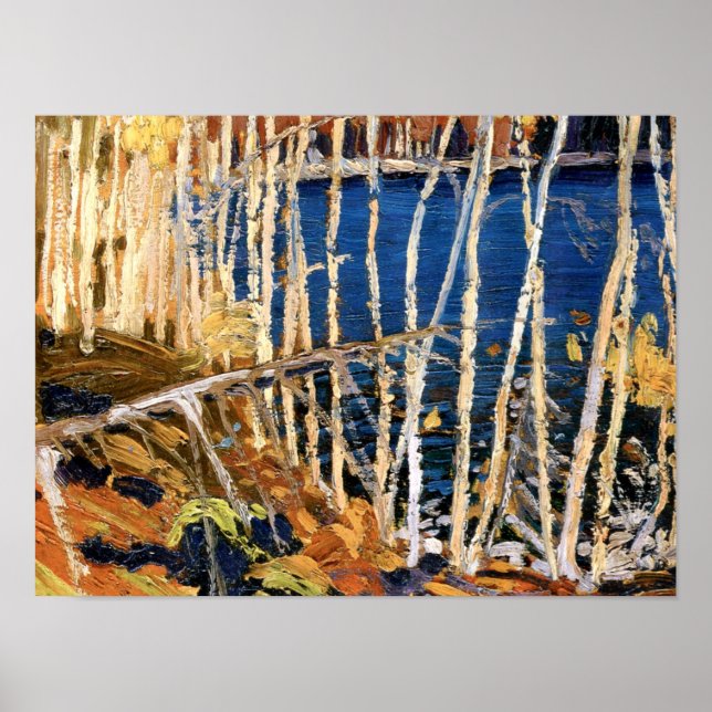 Poster Tom Thomson - Lago Azul (Frente)