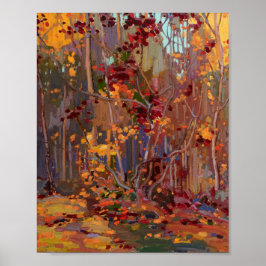 Poster Tom Thomson Painting Maple Saplings Canadense Land