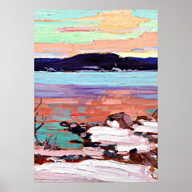 Poster Tom Thomson - Paisagem com neve (Frente)