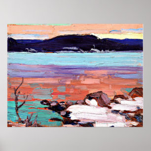 Poster Tom Thomson - Paisagem com neve