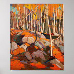 Poster Tom Thomson Pintando A Grove De Birch Ontario Land