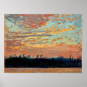 Poster Tom Thomson - Sunset Sky