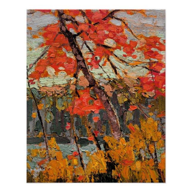 Pôster Tom Thomson - Twisted Maple (Frente)