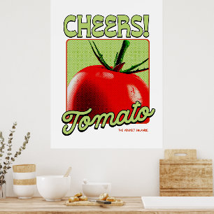 Poster Toma de Tomate Arte Pop Retro