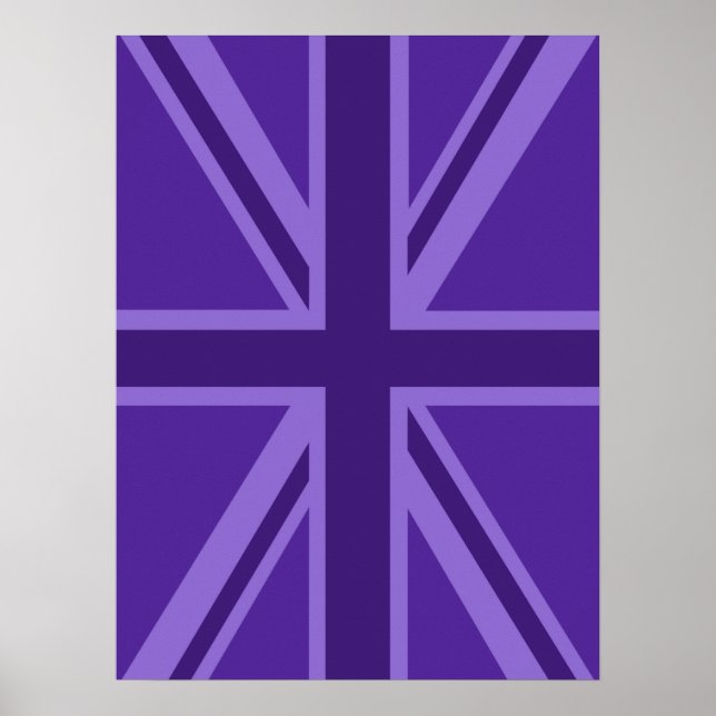 Pôster Tomada de União de Cores Roxo Vibrante (Frente)