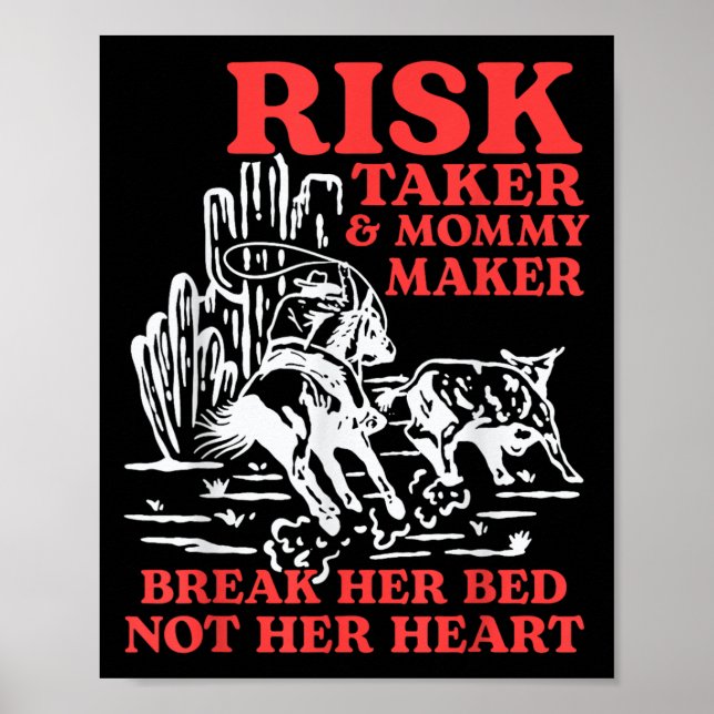 Poster Tomador de Risco &amp; Mamãe Maker Quebra Sua Cama (Frente)