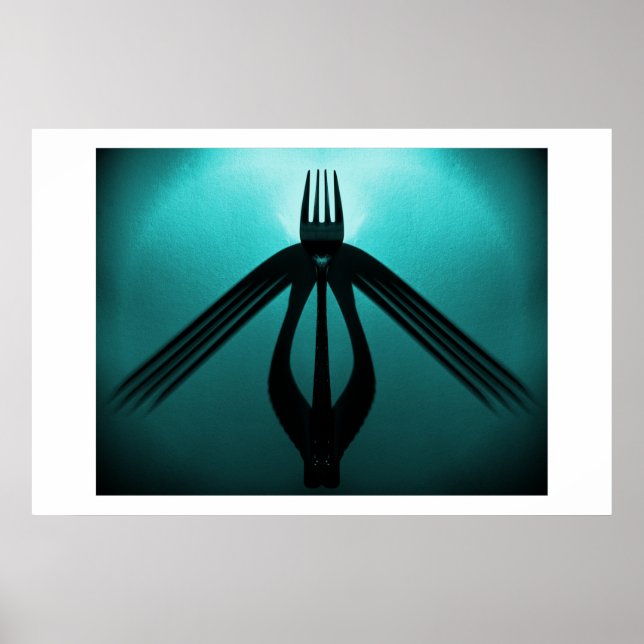 Poster Tomando voo (Abstrato de Cutlery) (Frente)