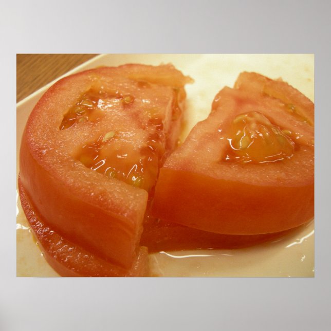 Pôster Tomate fatiado (Frente)