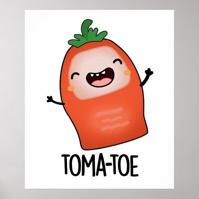 Poster Tomate Funny Tomato Pun (Frente)