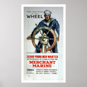 Pôster Tome a roda - fuzileiro naval mercante (US02058)