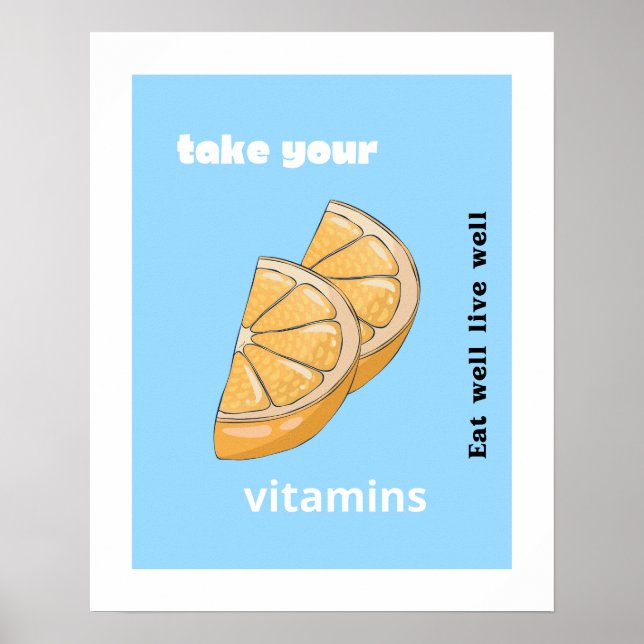 Poster Tome as vitaminas (Frente)